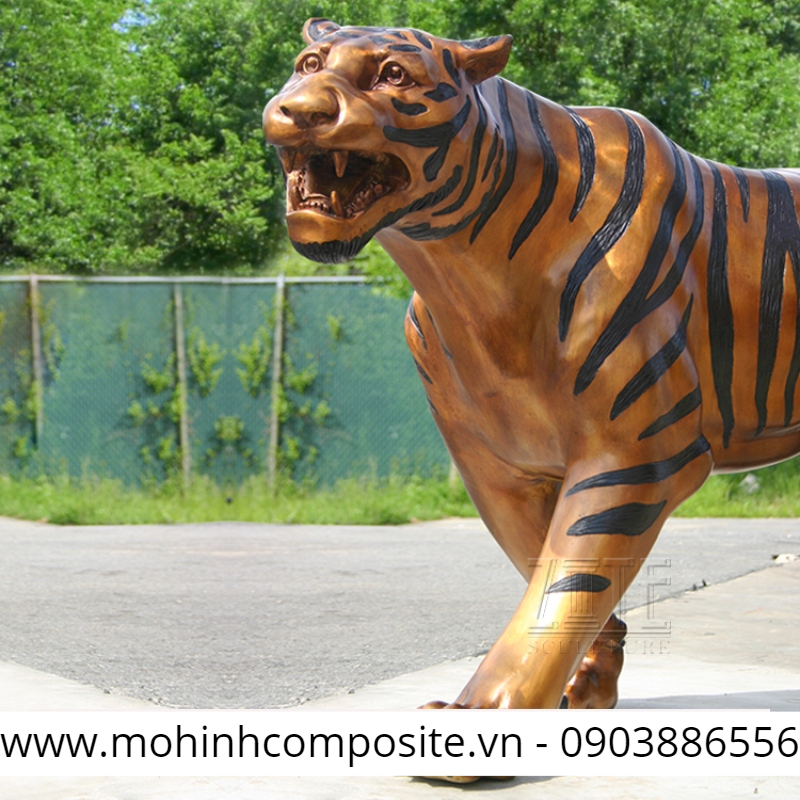 mô hình tượng con hổ bằng composite