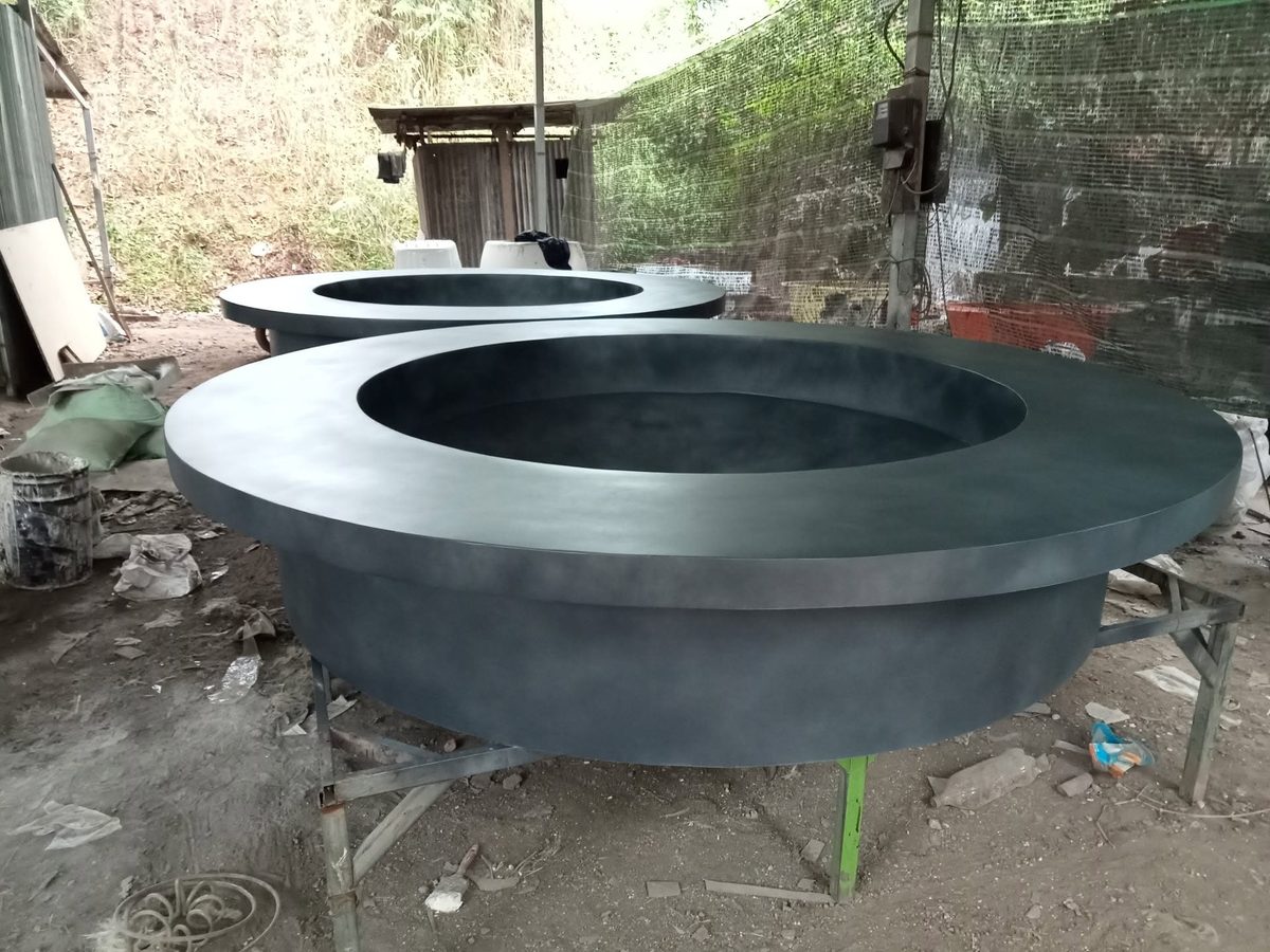chậu composite tích hợp ghế ngồi ban công - hình 1 - Mô Hình Composite Việt Nam