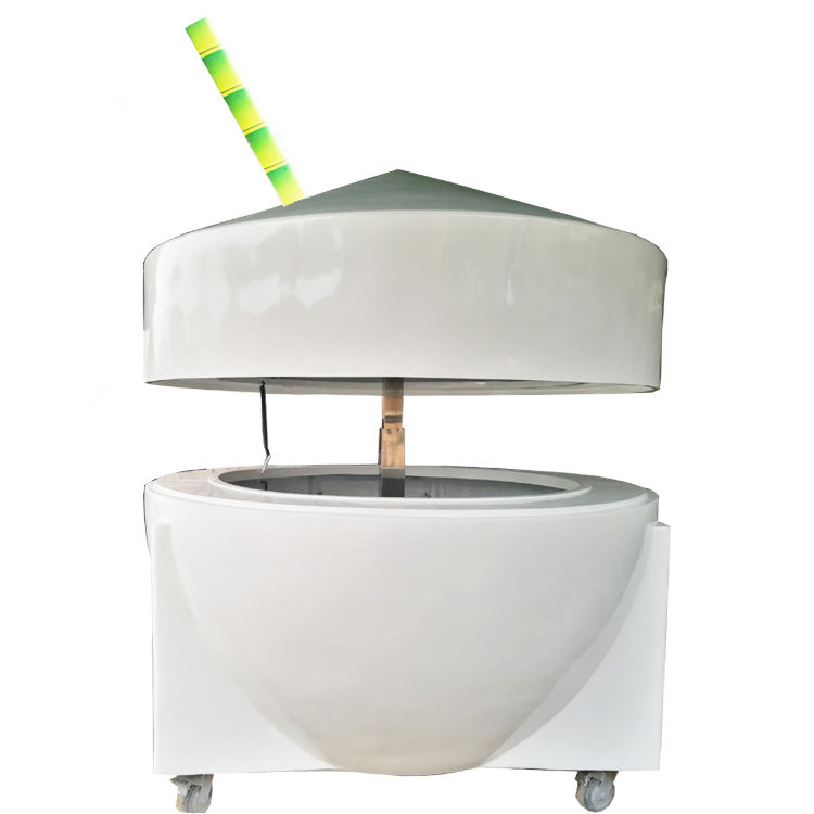 Kiosk Composite Hình Quả Dừa — Quầy Bán Hàng Tự Viral, Mỗi Khách Hàng Là Một TikToker Miễn Phí Kiosk composite hình dừa trắng — thiết kế tùy chỉnh màu sắc và logo theo yêu cầu, đèn LED tích hợp bên trong