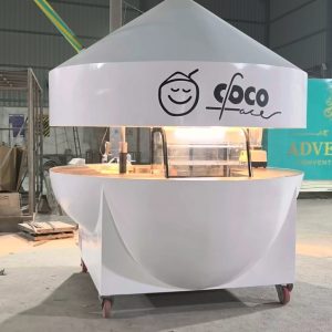 Lỗi 404 Kiosk composite hình quả dừa thương hiệu COCO FACE — sản phẩm thực tế xuất xưởng tại Mô Hình Composite Việt Nam Thủ Đức