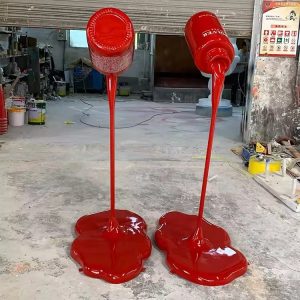 Tượng Chai Sơn Móng Tay Composite Khổng Lồ Prop Check-in 3D Mỹ Phẩm — góc nhìn thực tế từ xưởng