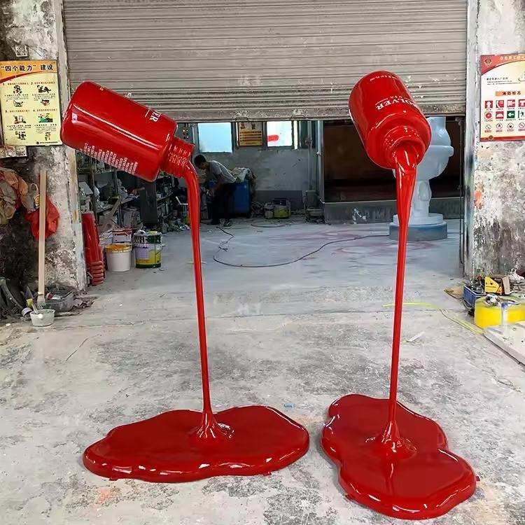 Tượng Chai Sơn Móng Tay Composite Khổng Lồ Prop Check-in 3D Mỹ Phẩm Tượng Chai Sơn Móng Tay Composite Khổng Lồ Prop Check-in 3D Mỹ Phẩm — góc nhìn thực tế từ xưởng