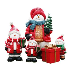 Tượng Người Tuyết Snowman Composite Trang Trí Giáng Sinh Nhiều Màu 46cm — composite trang trí Giáng sinh, sản xuất tại TP.HCM, ngk.vn / mohinhcomposite.vn