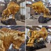 Tượng bò vàng composite phong thủy thành phẩm — màu vàng đồng bóng, chi tiết sắc nét